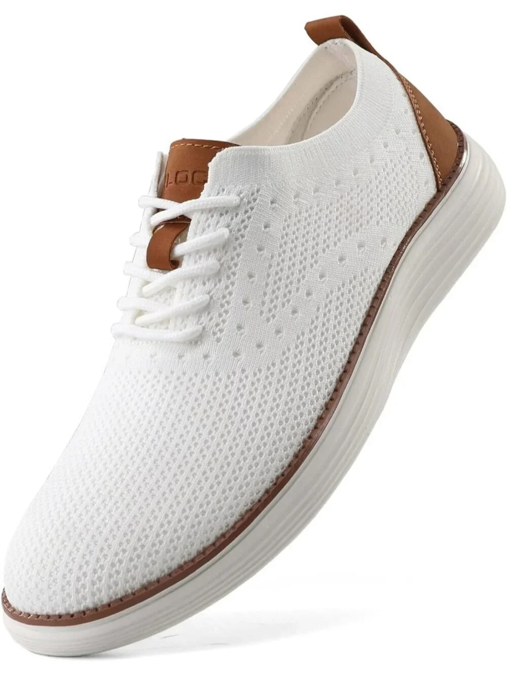 VILOCY Men's White Ethylene Vinyl Acetate Casual Breathable Comfortable Sneakers